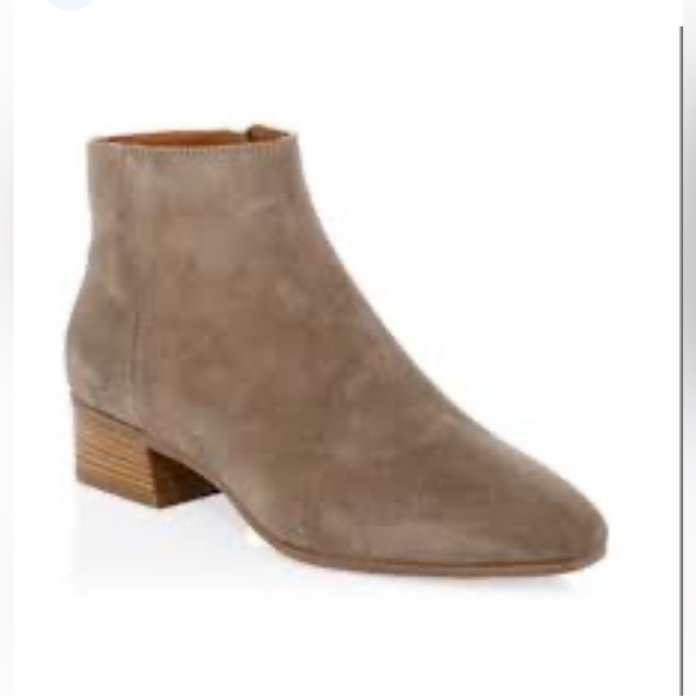 Aquatalia Fuoco Suede Ankle Boots Tan